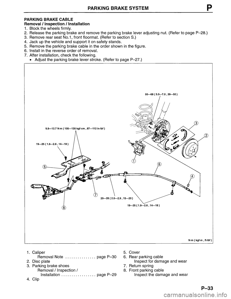 MAZDA MPV 1996 Workshop Manual MAZDA MPV 1996 Workshop Manual