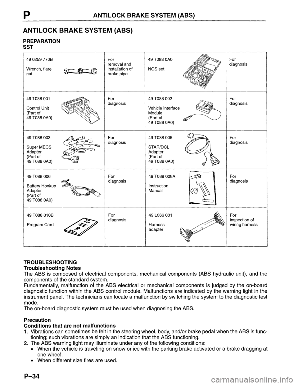 MAZDA MPV 1996 Workshop Manual MAZDA MPV 1996 Workshop Manual