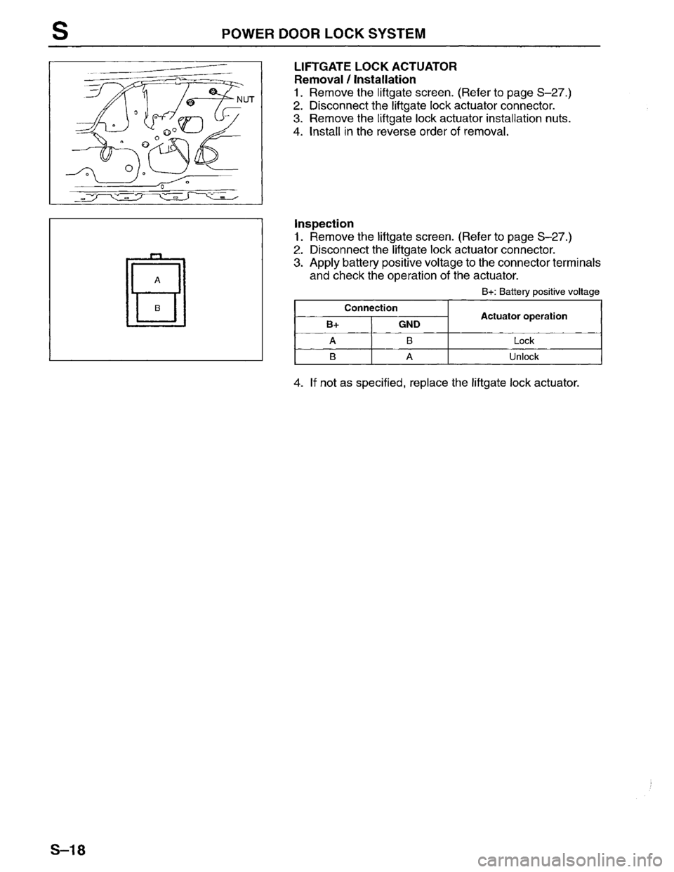MAZDA MPV 1996  Workshop Manual 
