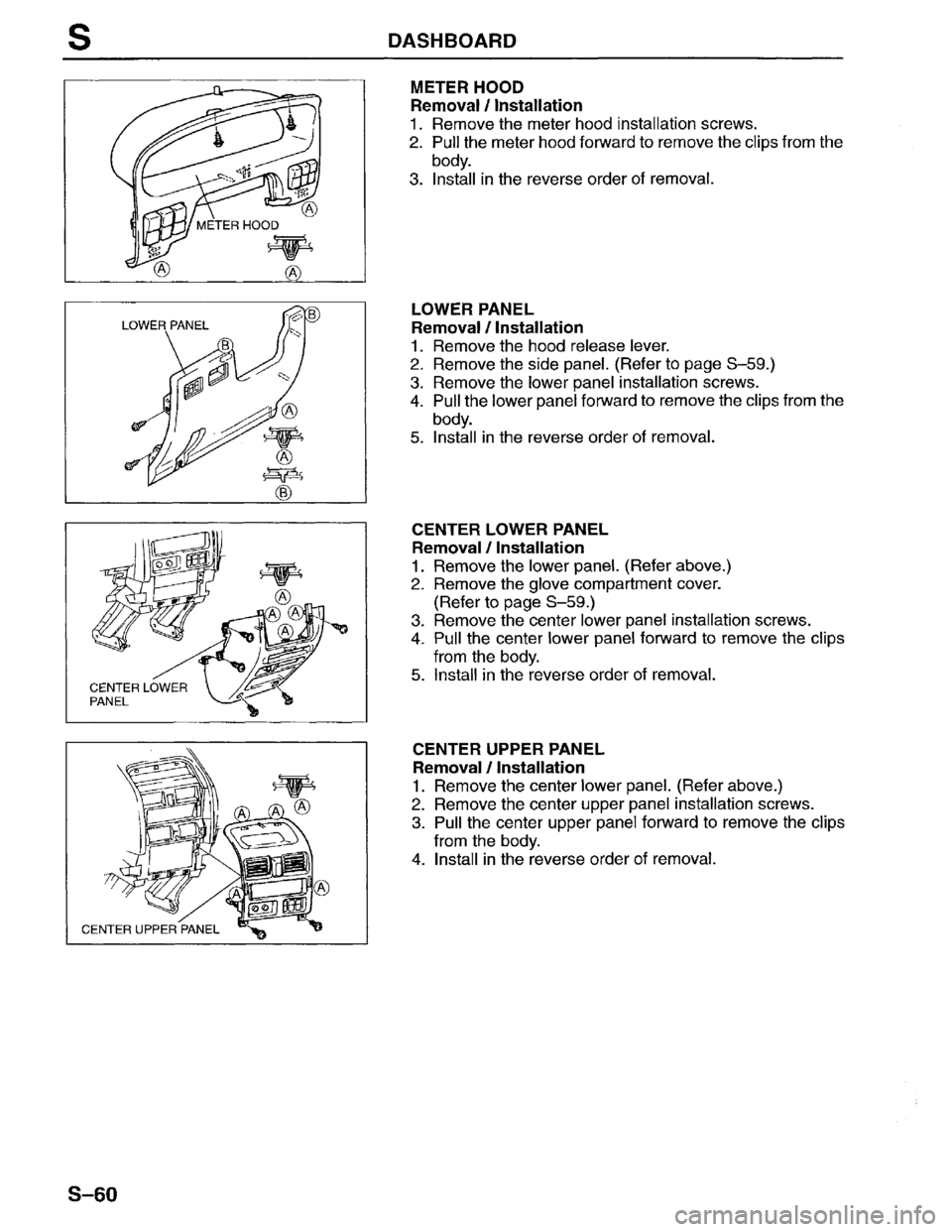 MAZDA MPV 1996 Workshop Manual MAZDA MPV 1996 Workshop Manual