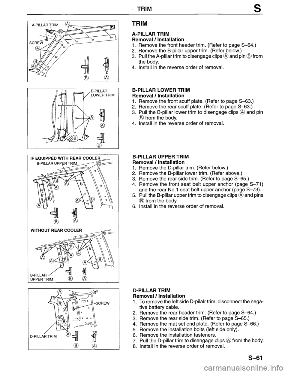 MAZDA MPV 1996 Workshop Manual MAZDA MPV 1996 Workshop Manual