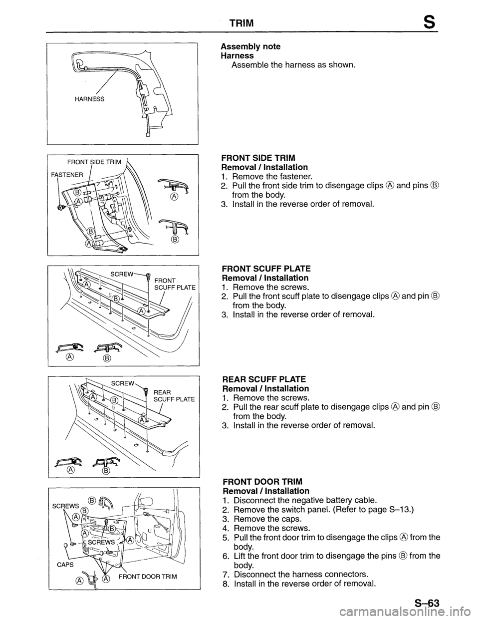 MAZDA MPV 1996 Workshop Manual MAZDA MPV 1996 Workshop Manual