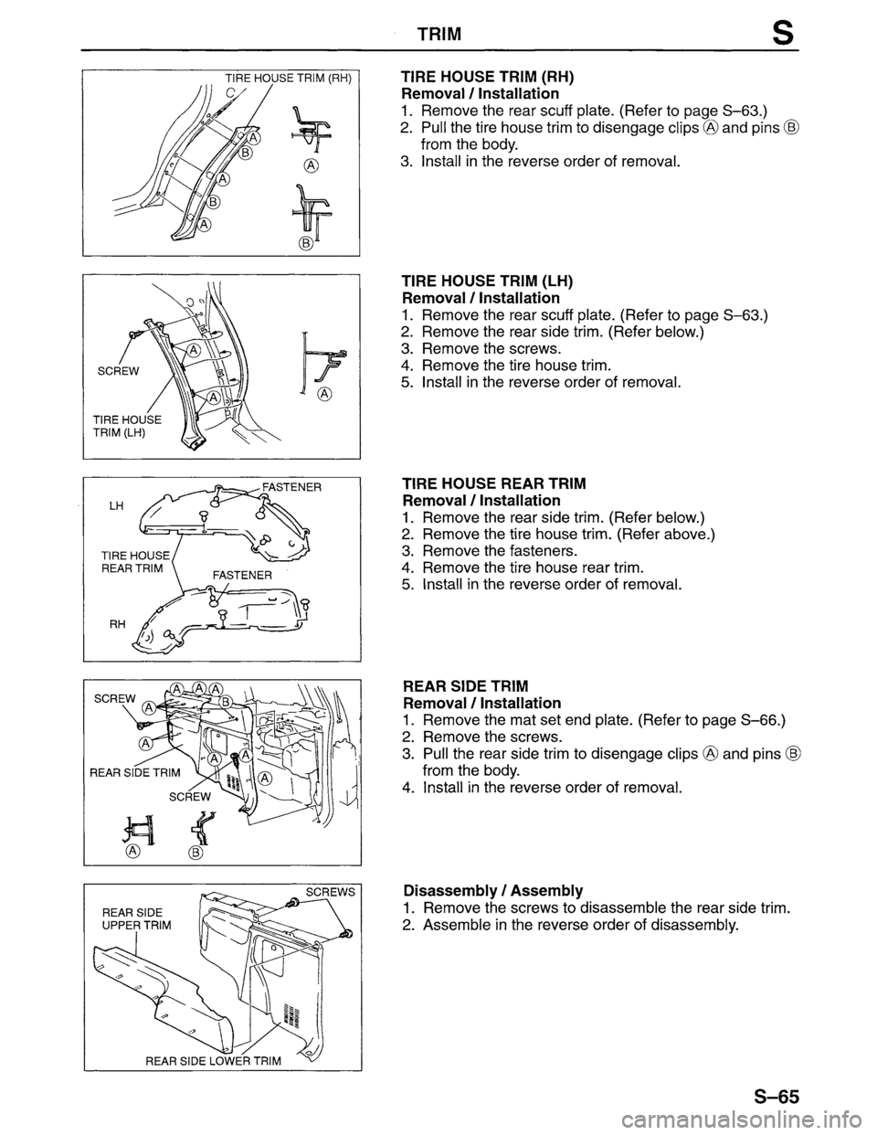 MAZDA MPV 1996 Workshop Manual MAZDA MPV 1996 Workshop Manual