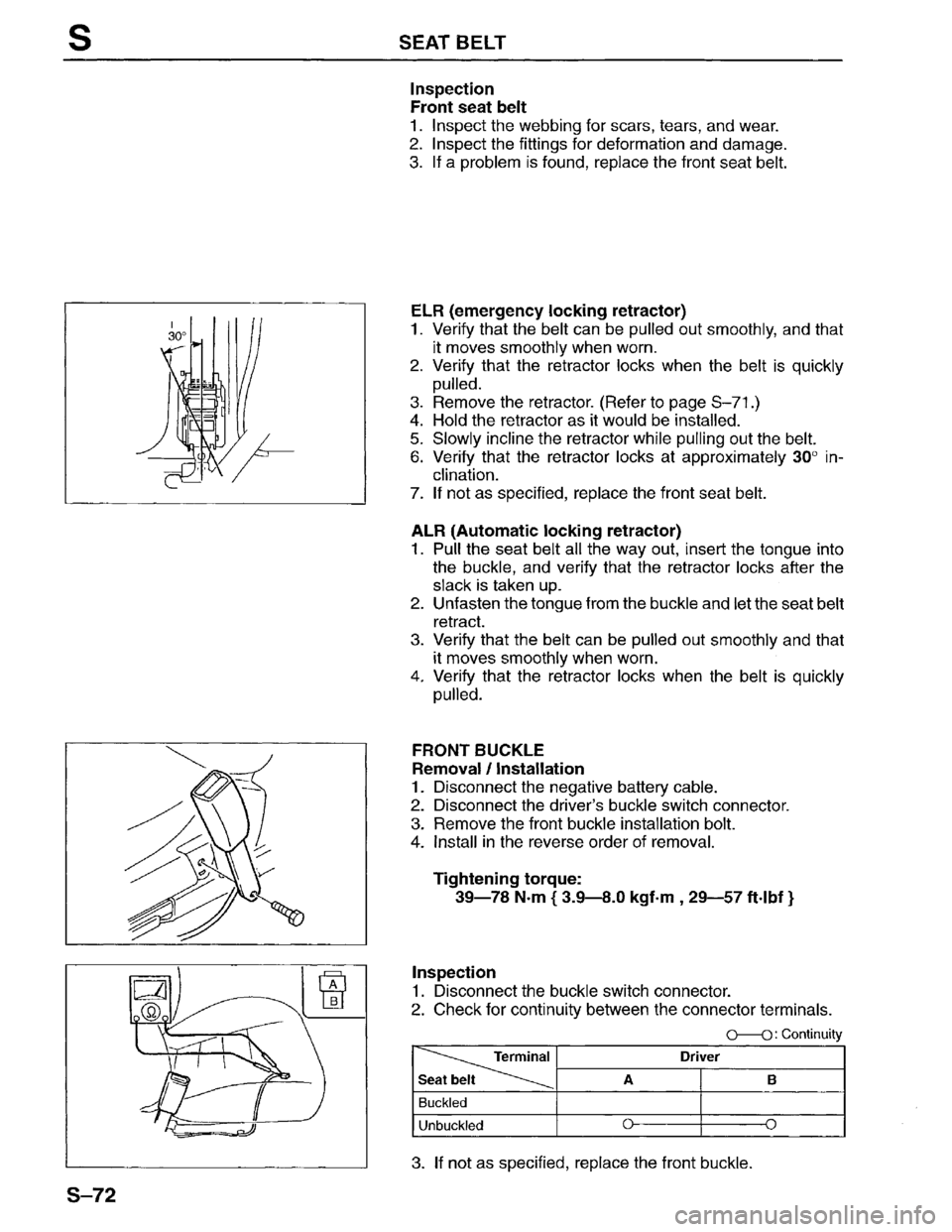 MAZDA MPV 1996 Workshop Manual MAZDA MPV 1996 Workshop Manual
