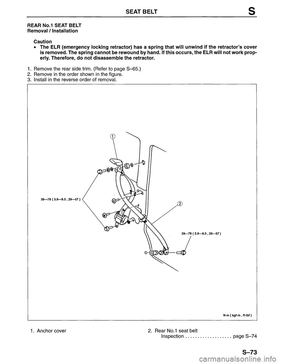 MAZDA MPV 1996 Workshop Manual MAZDA MPV 1996 Workshop Manual