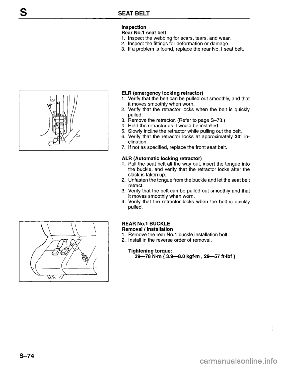 MAZDA MPV 1996 Workshop Manual MAZDA MPV 1996 Workshop Manual