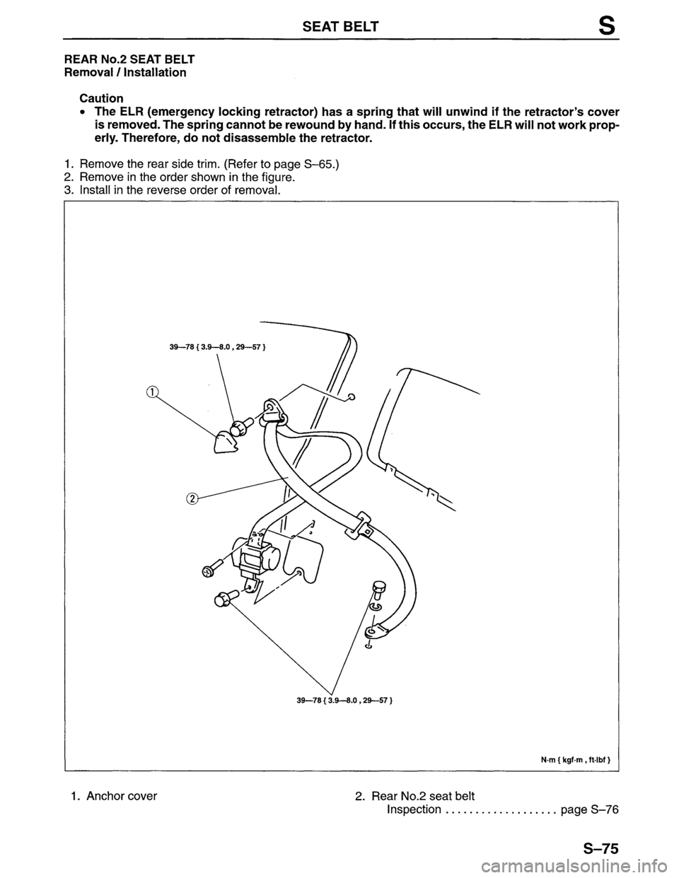 MAZDA MPV 1996 Workshop Manual MAZDA MPV 1996 Workshop Manual