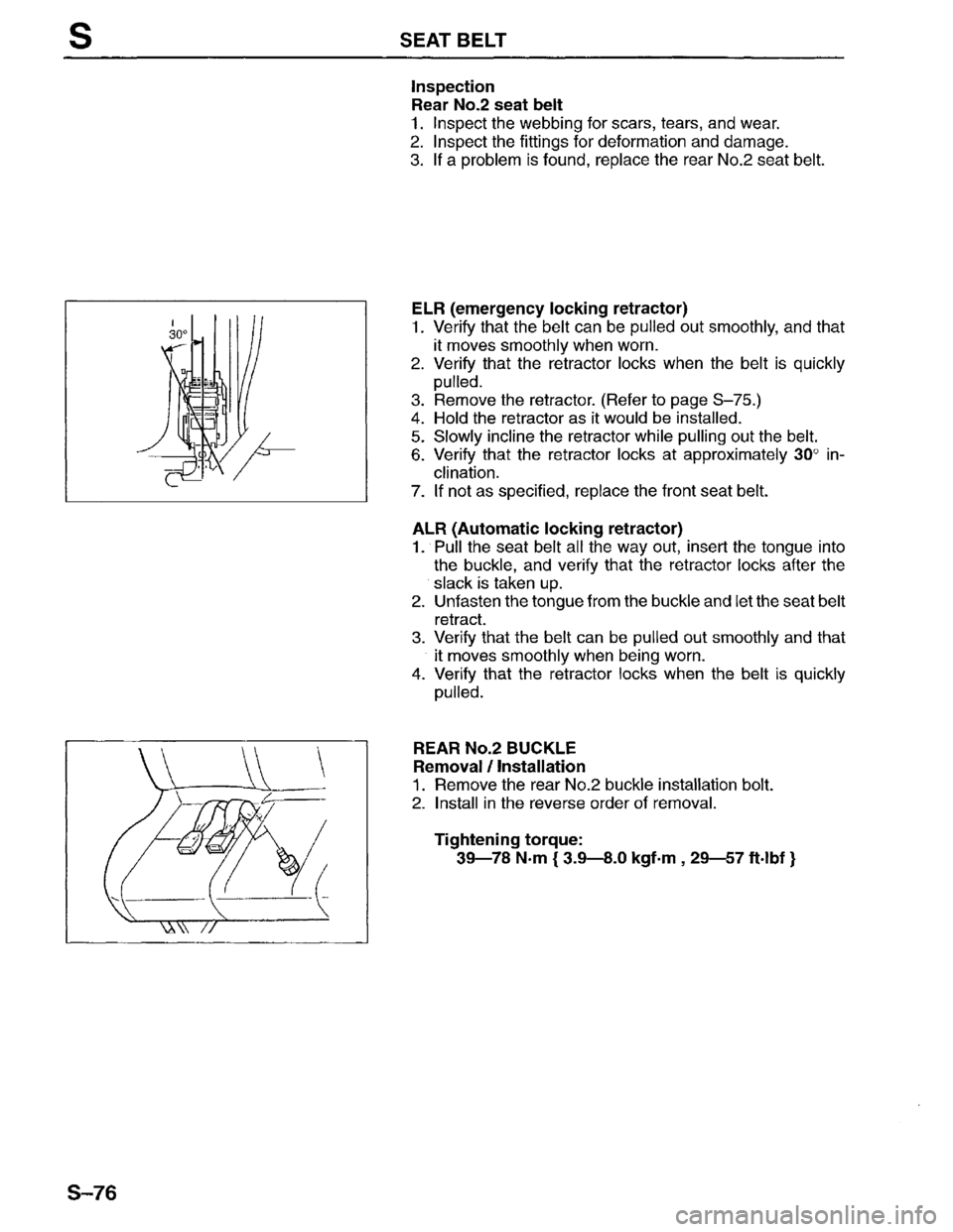 MAZDA MPV 1996 Workshop Manual MAZDA MPV 1996 Workshop Manual
