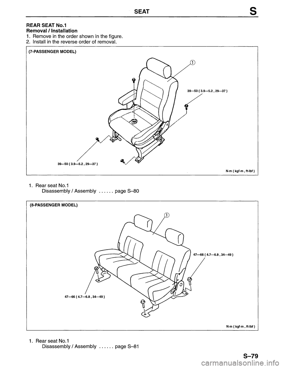 MAZDA MPV 1996 Workshop Manual MAZDA MPV 1996 Workshop Manual