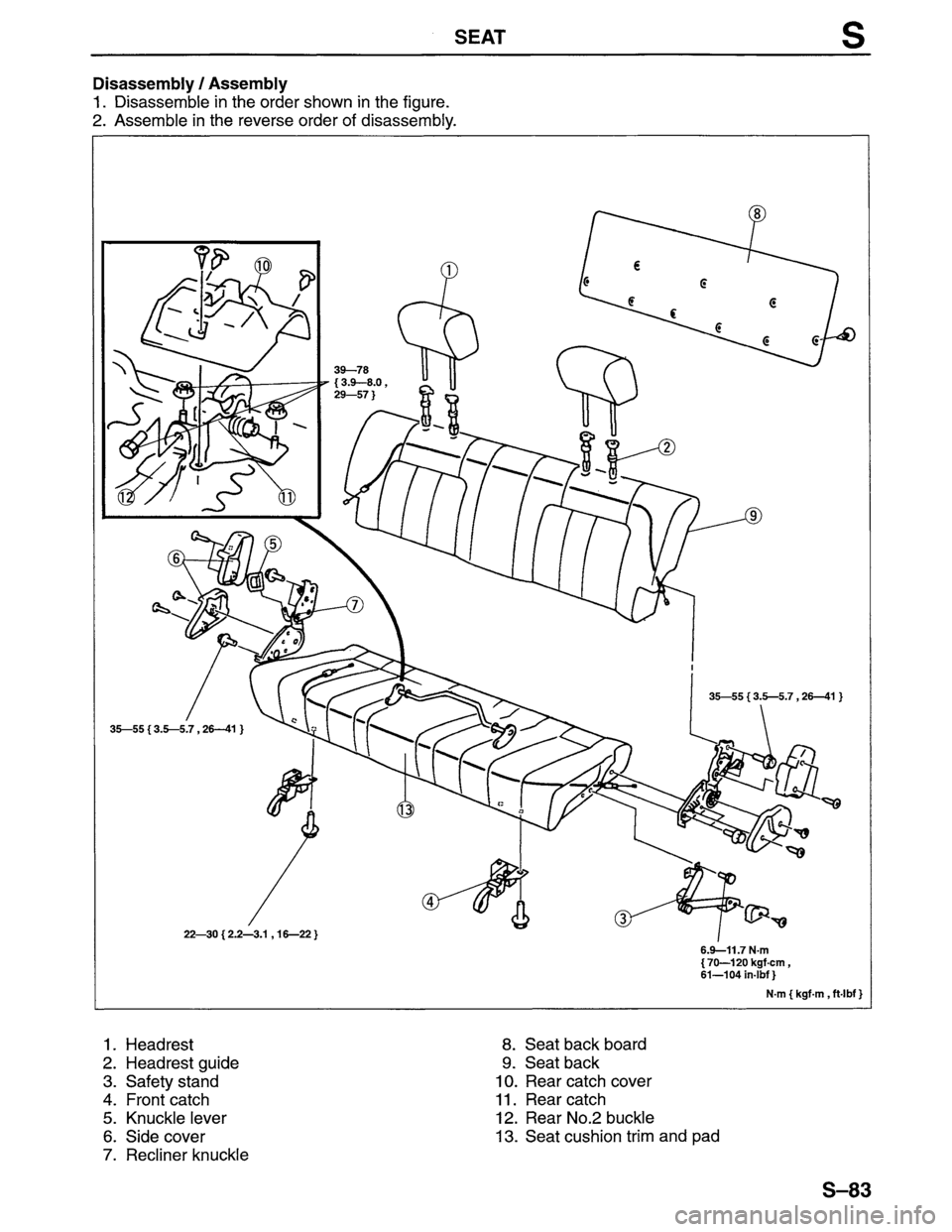 MAZDA MPV 1996 Workshop Manual MAZDA MPV 1996 Workshop Manual