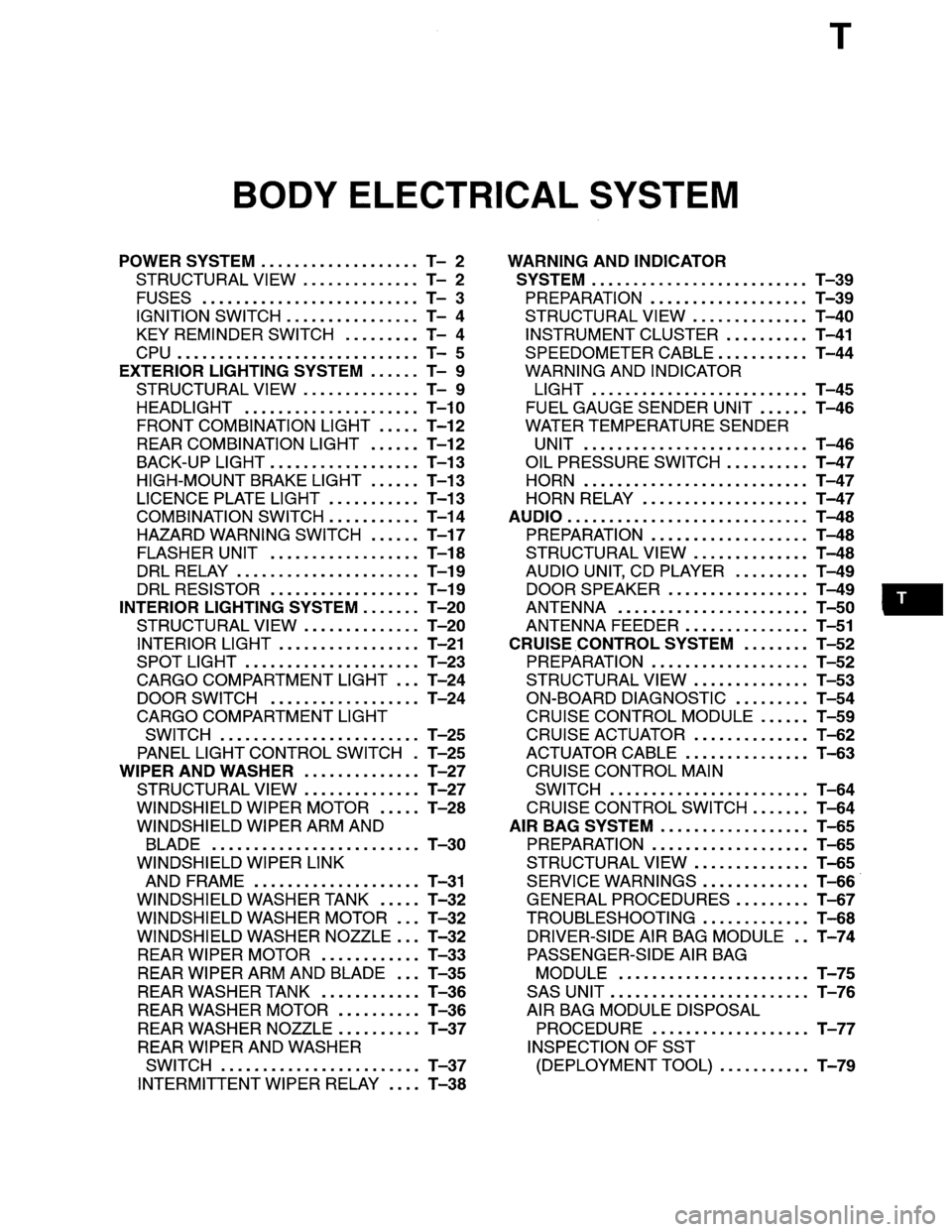 MAZDA MPV 1996 Workshop Manual MAZDA MPV 1996 Workshop Manual