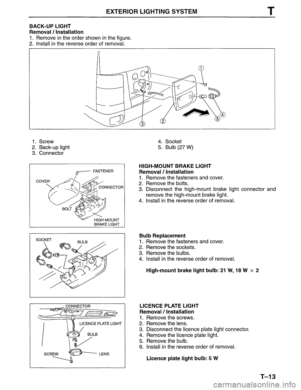 MAZDA MPV 1996 Workshop Manual MAZDA MPV 1996 Workshop Manual