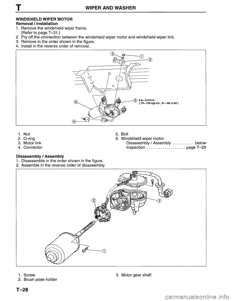 MAZDA MPV 1996 Workshop Manual MAZDA MPV 1996 Workshop Manual