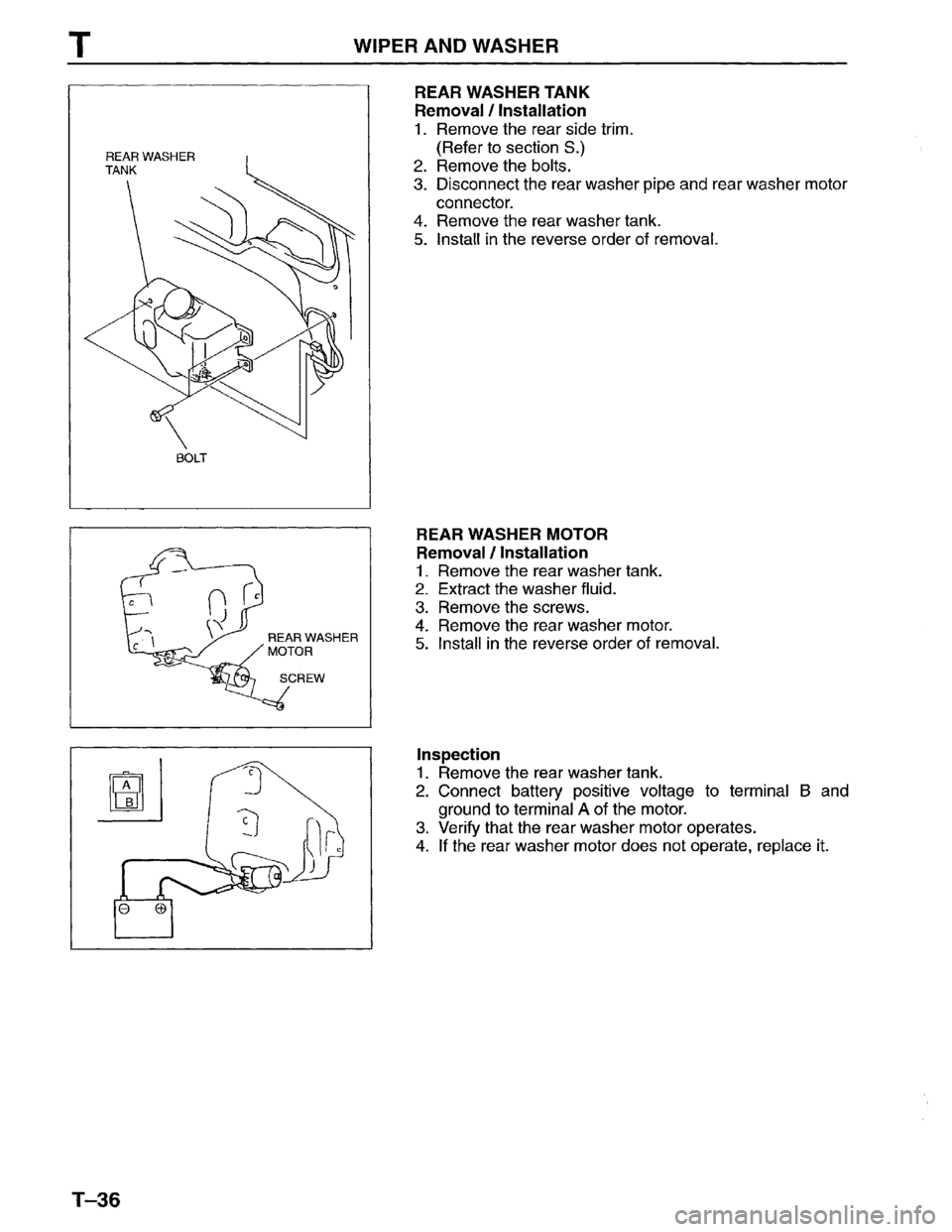 MAZDA MPV 1996 Workshop Manual MAZDA MPV 1996 Workshop Manual