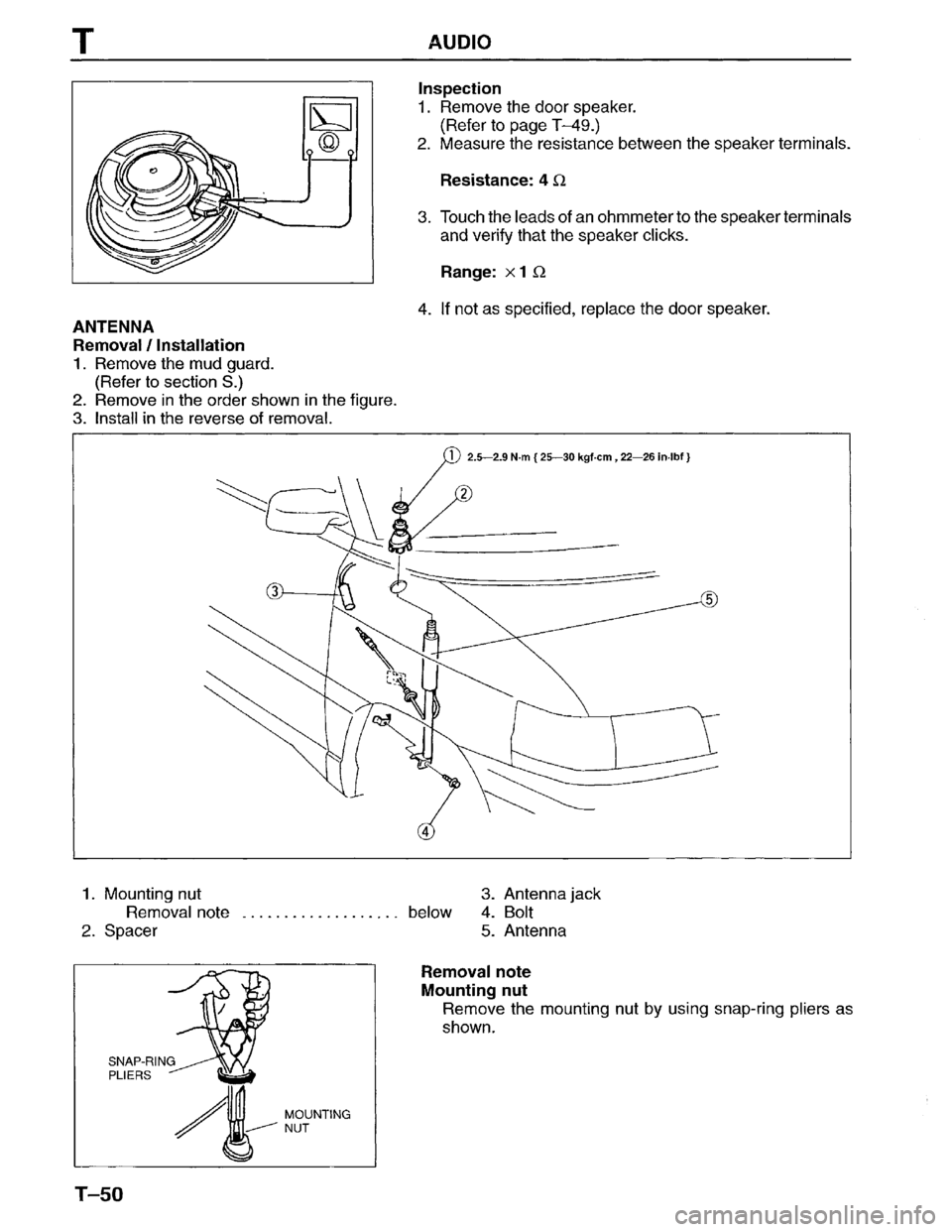 MAZDA MPV 1996 Workshop Manual MAZDA MPV 1996 Workshop Manual
