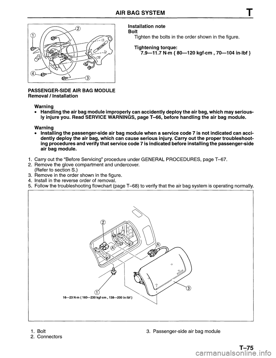 MAZDA MPV 1996 Workshop Manual MAZDA MPV 1996 Workshop Manual