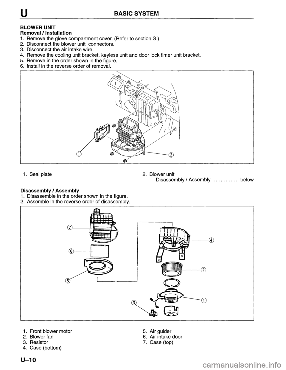 MAZDA MPV 1996 Workshop Manual MAZDA MPV 1996 Workshop Manual