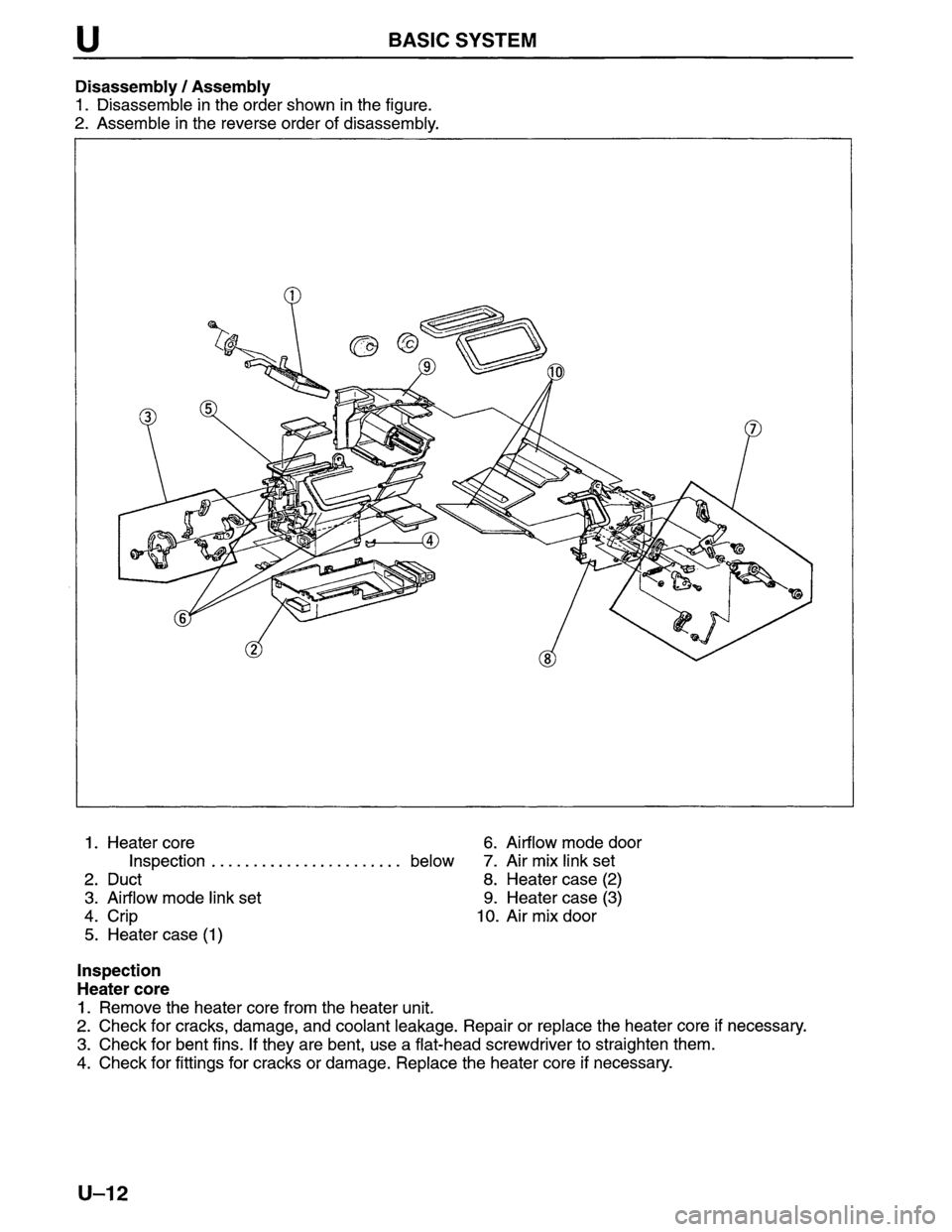 MAZDA MPV 1996 Workshop Manual MAZDA MPV 1996 Workshop Manual