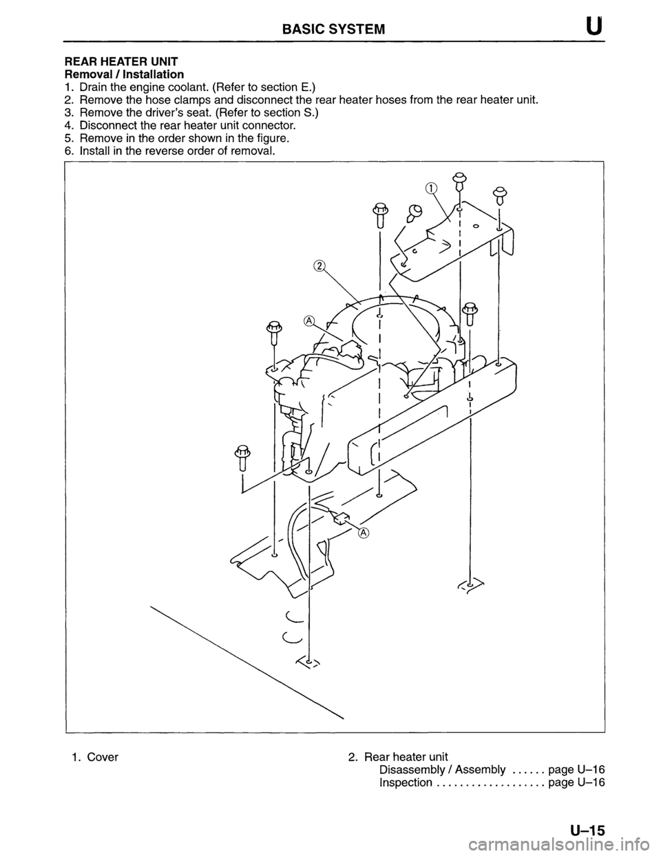 MAZDA MPV 1996 Workshop Manual MAZDA MPV 1996 Workshop Manual