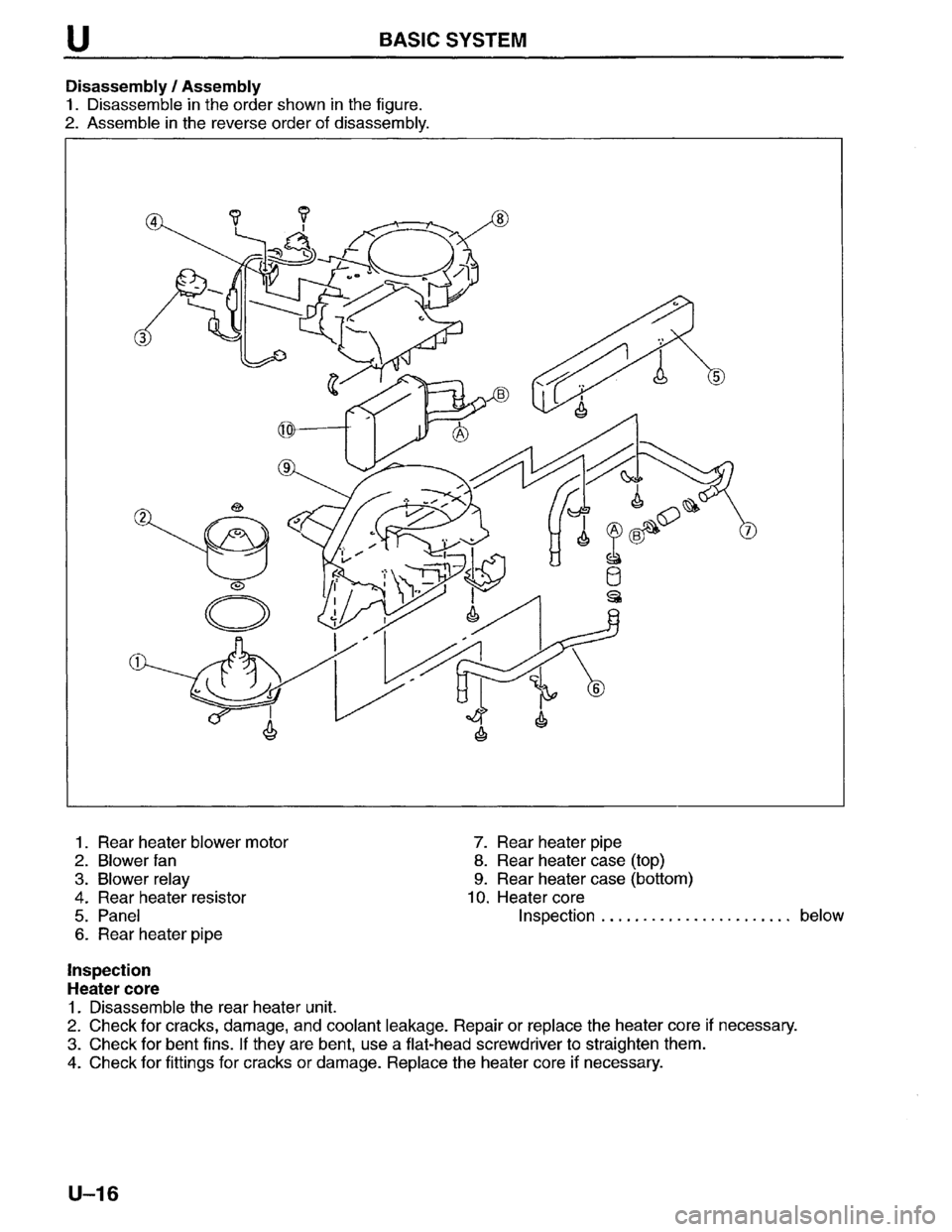 MAZDA MPV 1996 Workshop Manual MAZDA MPV 1996 Workshop Manual