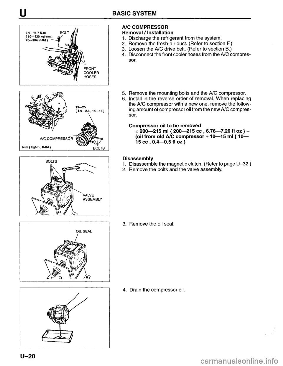 MAZDA MPV 1996 Workshop Manual MAZDA MPV 1996 Workshop Manual