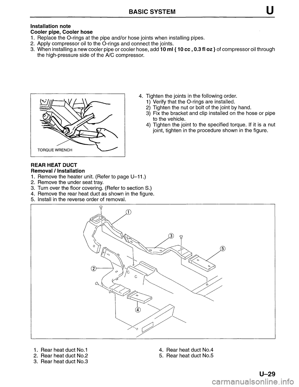 MAZDA MPV 1996 Workshop Manual MAZDA MPV 1996 Workshop Manual