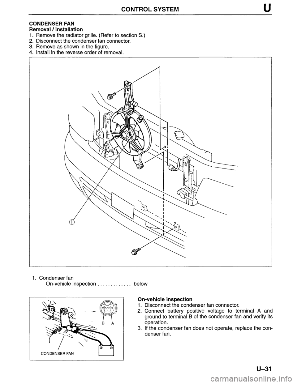 MAZDA MPV 1996 Workshop Manual MAZDA MPV 1996 Workshop Manual