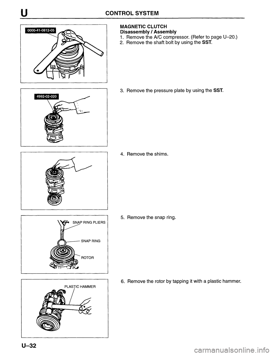 MAZDA MPV 1996 Workshop Manual MAZDA MPV 1996 Workshop Manual