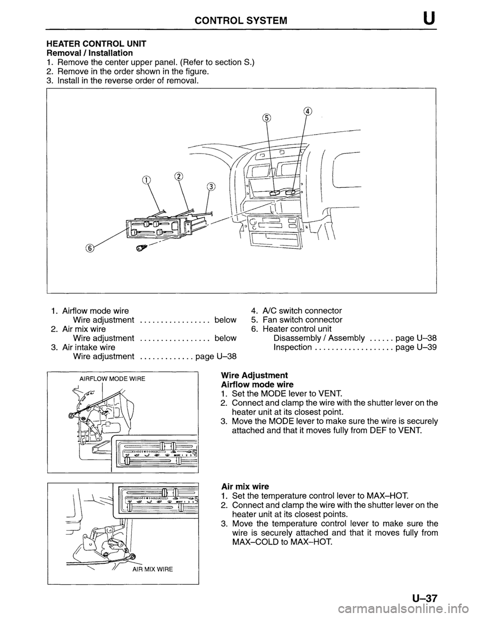 MAZDA MPV 1996 Workshop Manual MAZDA MPV 1996 Workshop Manual