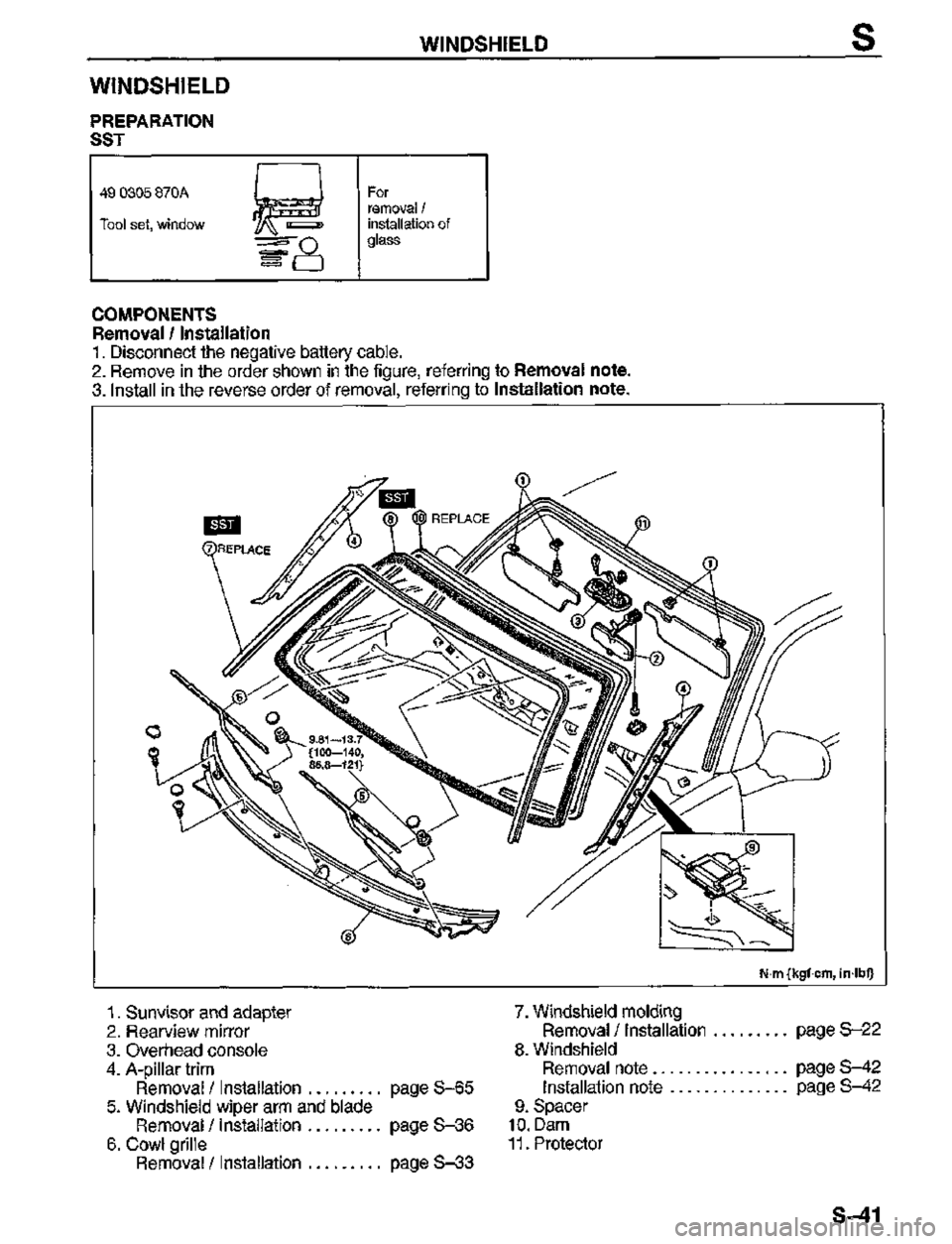 MAZDA MX-3 1995  Workshop Manual 
