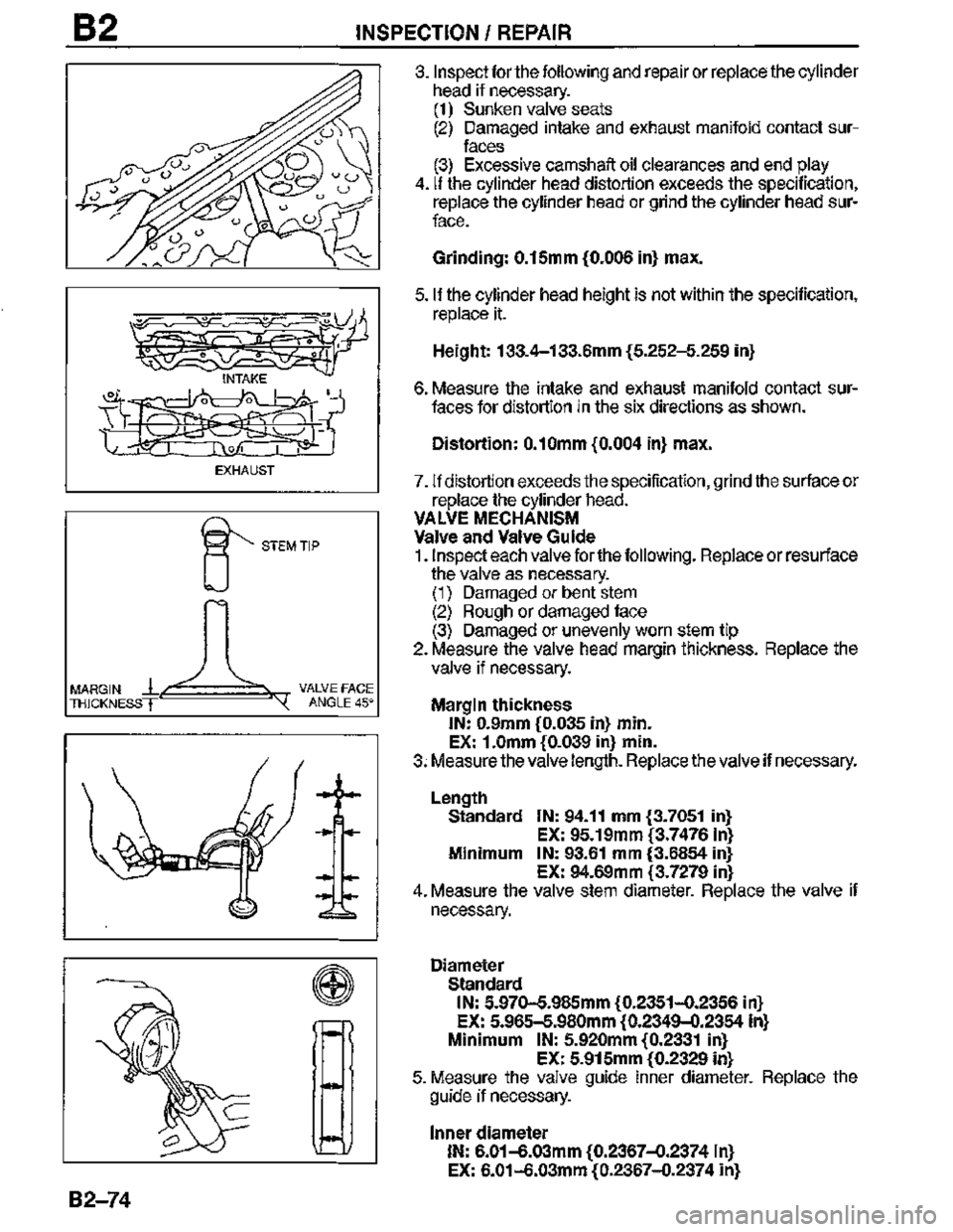 MAZDA MX-3 1995 Manual Online MAZDA MX-3 1995 Manual Online