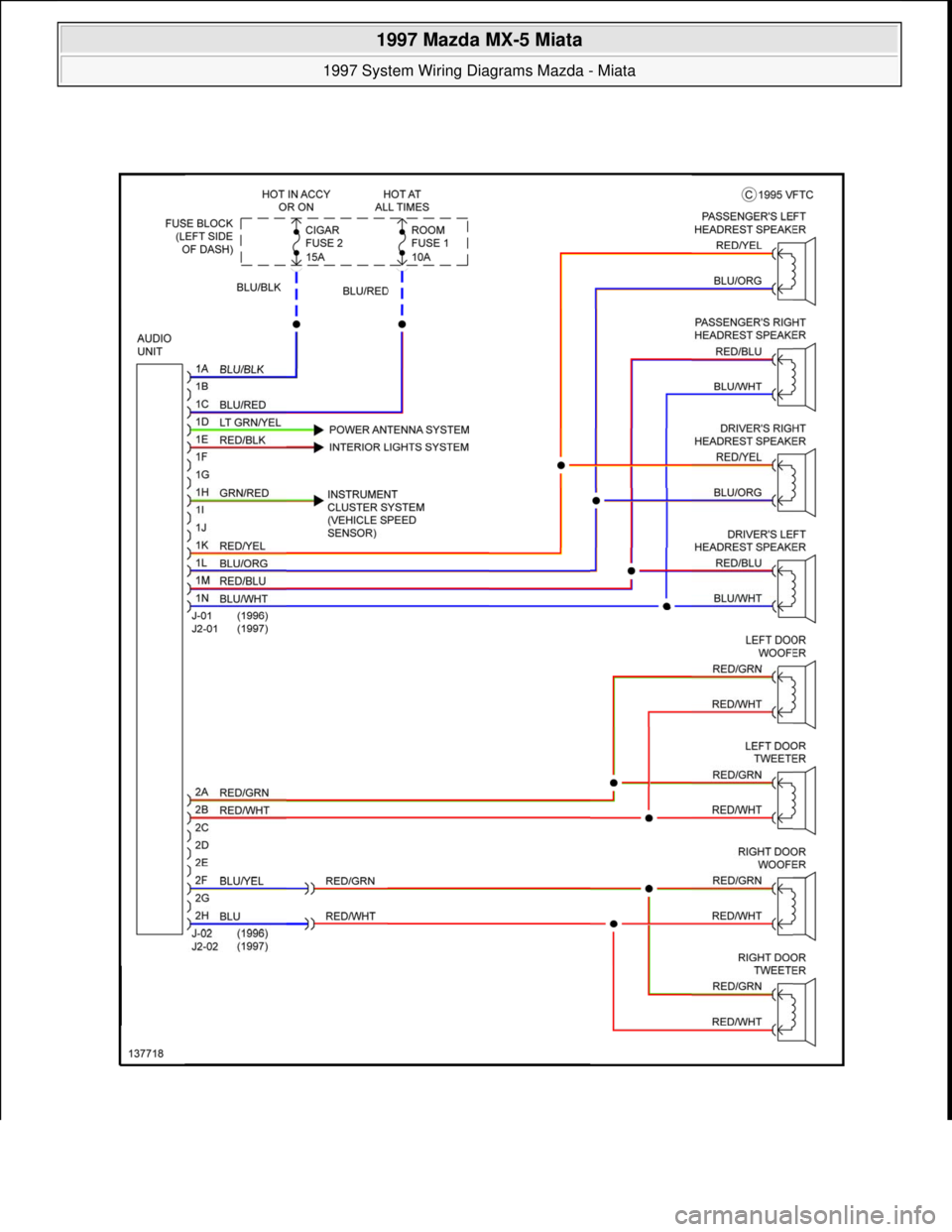 MAZDA MX-5 1997  Factory Repair Manual  
1997 Mazda MX-5 Miata 
1997 System Wiring Diagrams Mazda - Miata  
Microsoft  
Sunday, July 05, 2009 1:31:52 PMPage 48 © 2005 Mitchell Repair Information Company, LLC.  