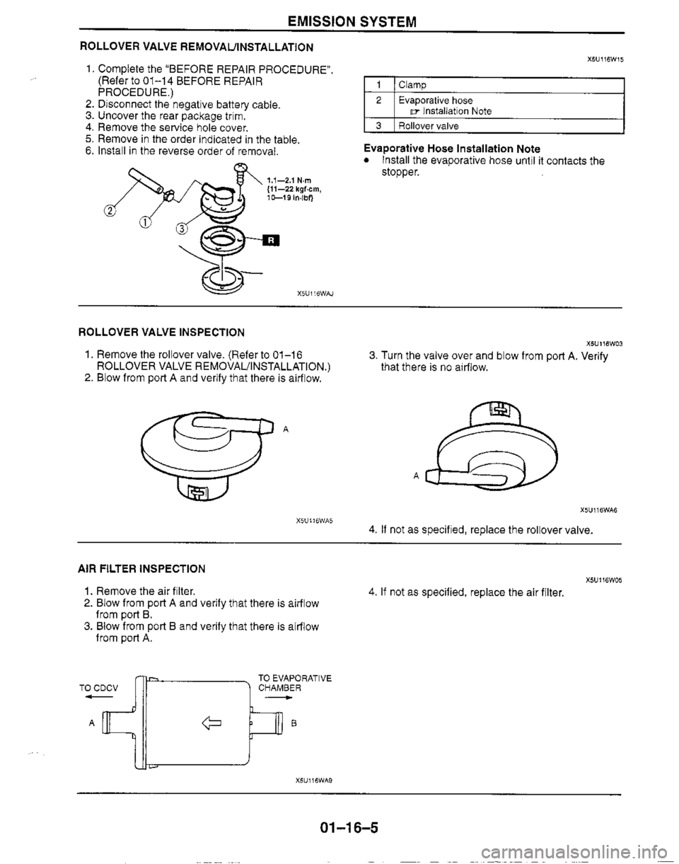 MAZDA MX-5 1999 Workshop Manual MAZDA MX-5 1999 Workshop Manual