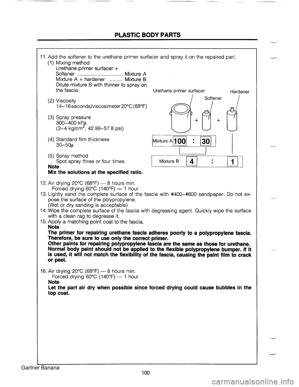MAZDA MX-5 1994  Workshop Manual  Gartner Banana  