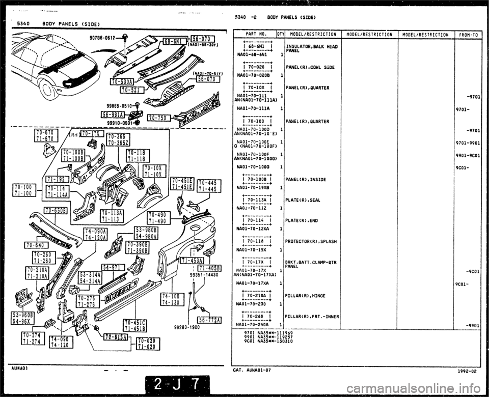 MAZDA MX-5 1990 Workshop Manual MAZDA MX-5 1990 Workshop Manual