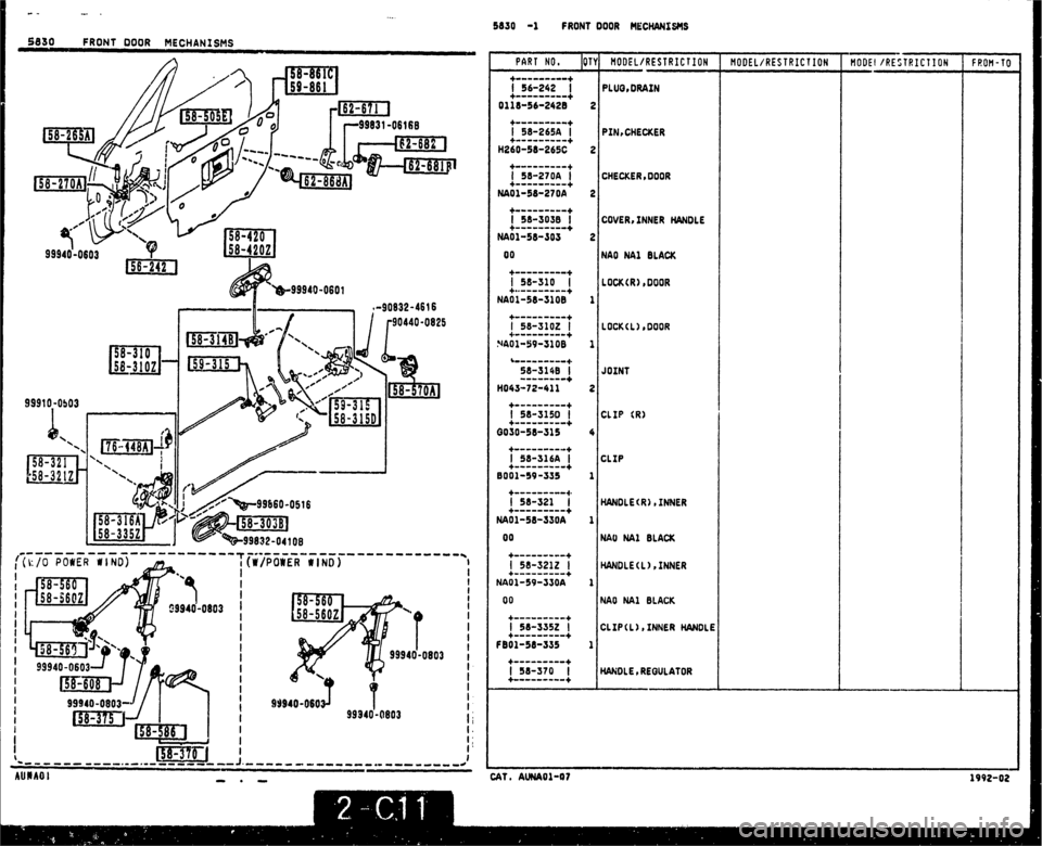 MAZDA MX-5 1990 Workshop Manual MAZDA MX-5 1990 Workshop Manual