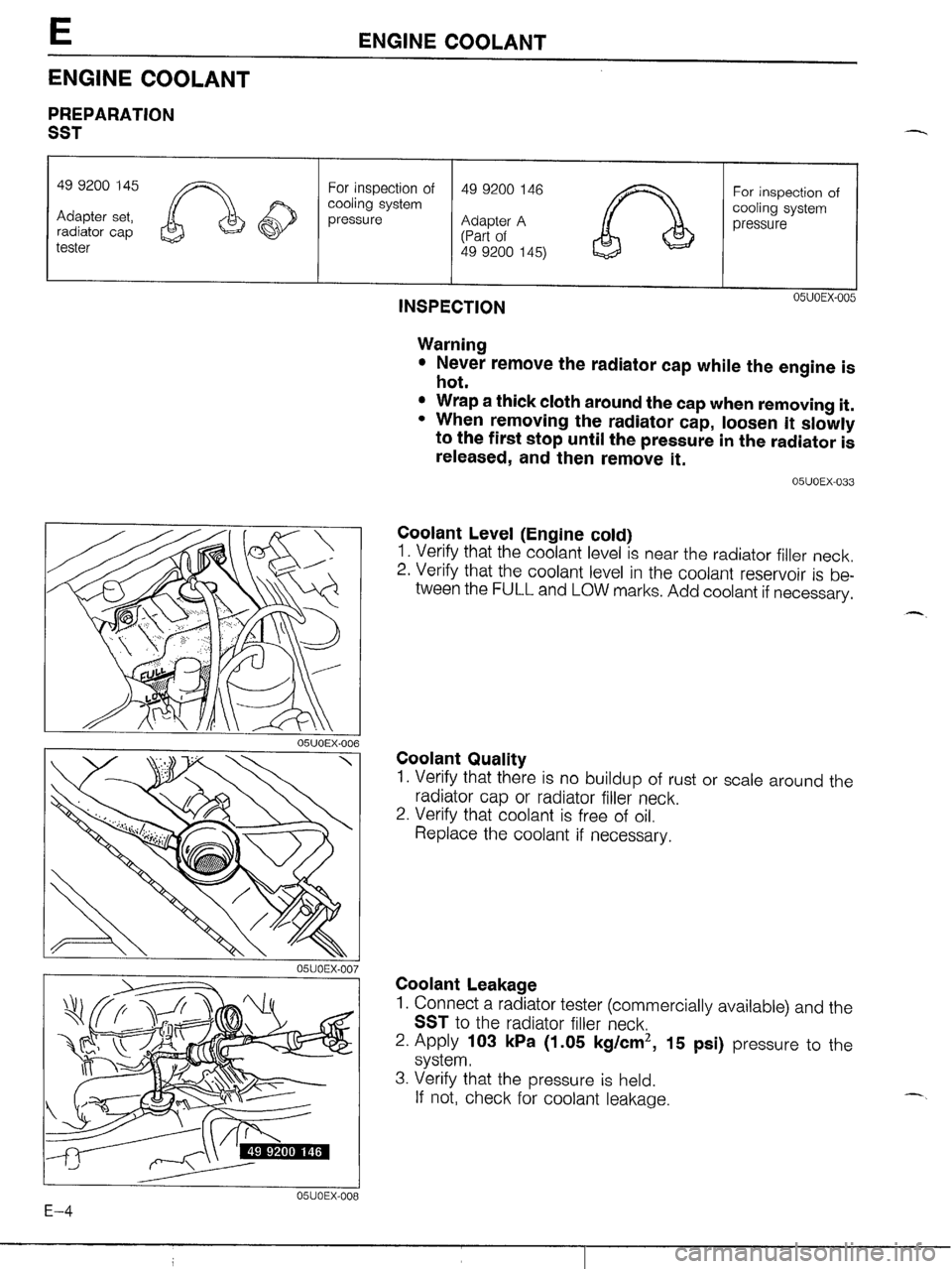 MAZDA MX-5 1990 Workshop Manual MAZDA MX-5 1990 Workshop Manual