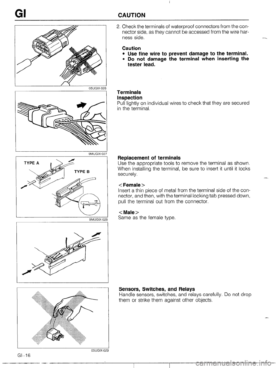 MAZDA MX-5 1990 User Guide 