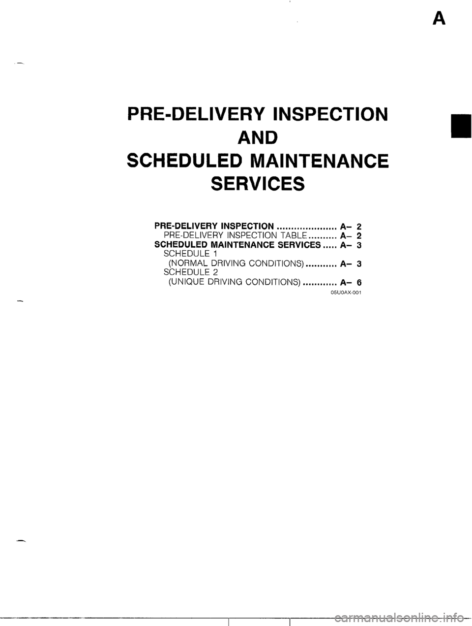 MAZDA MX-5 1990 User Guide 