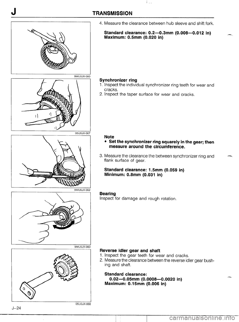 MAZDA MX-5 1990  Workshop Manual 