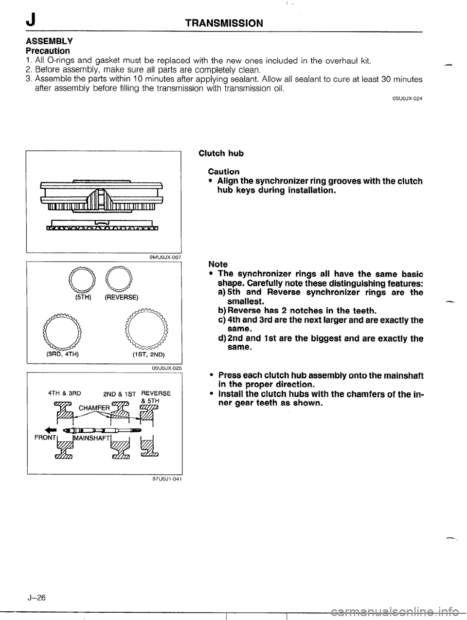 MAZDA MX-5 1990  Workshop Manual 