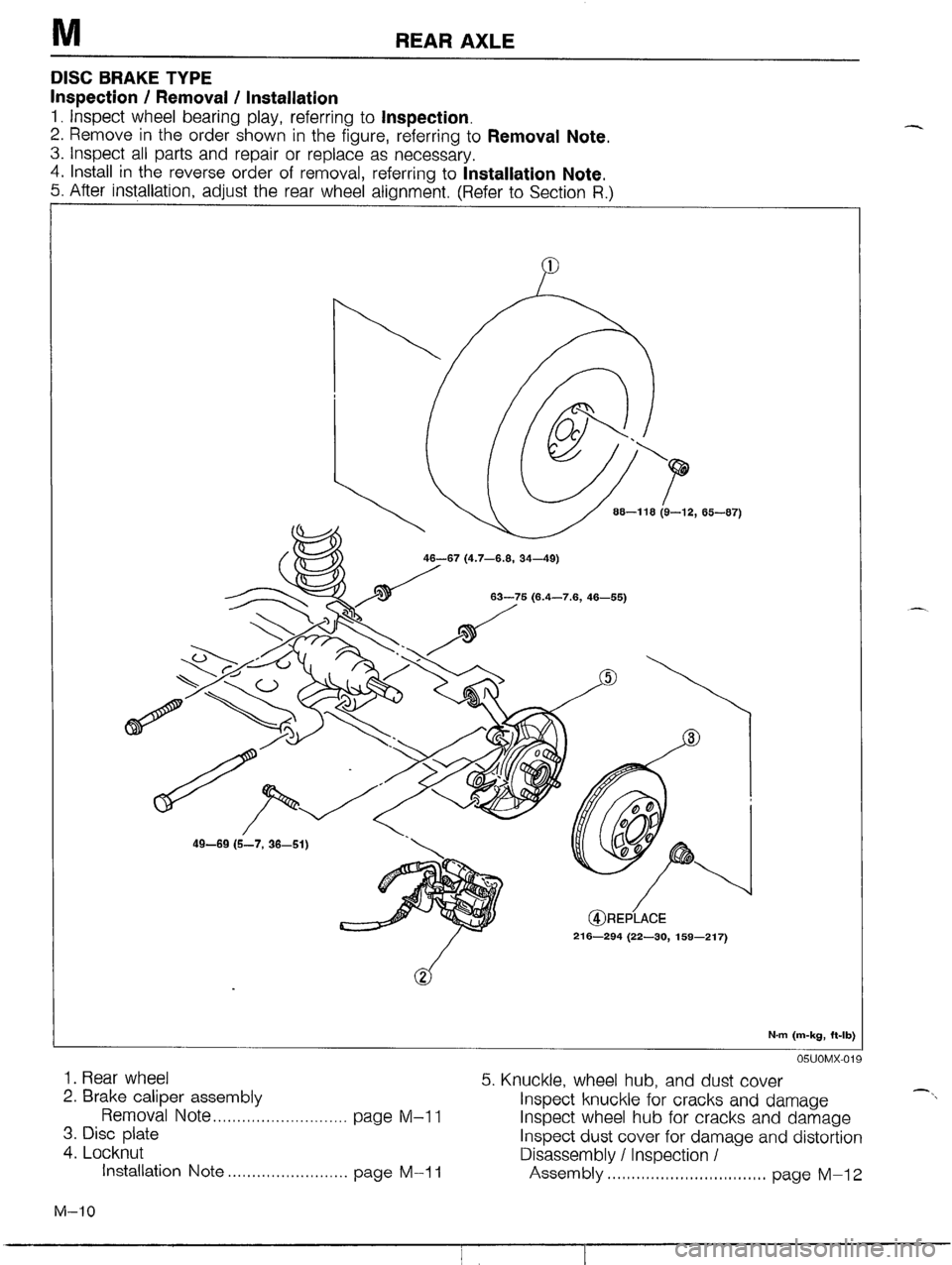 MAZDA MX-5 1990 Workshop Manual MAZDA MX-5 1990 Workshop Manual