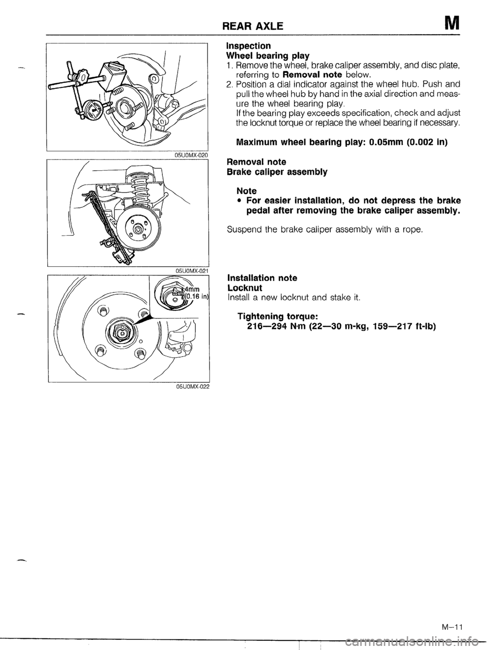 MAZDA MX-5 1990 Workshop Manual MAZDA MX-5 1990 Workshop Manual