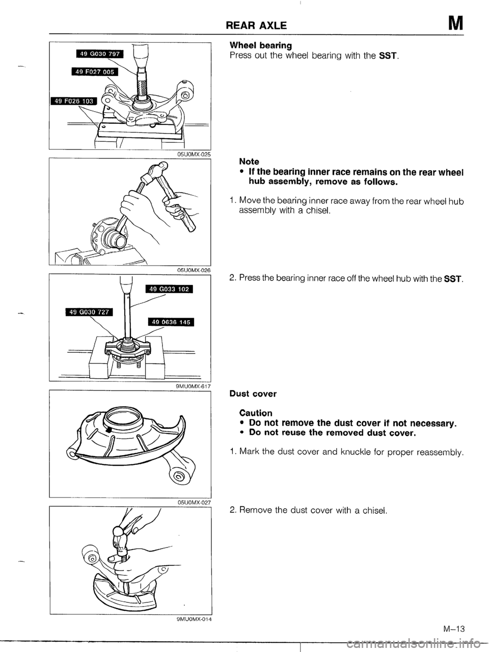 MAZDA MX-5 1990 Workshop Manual MAZDA MX-5 1990 Workshop Manual
