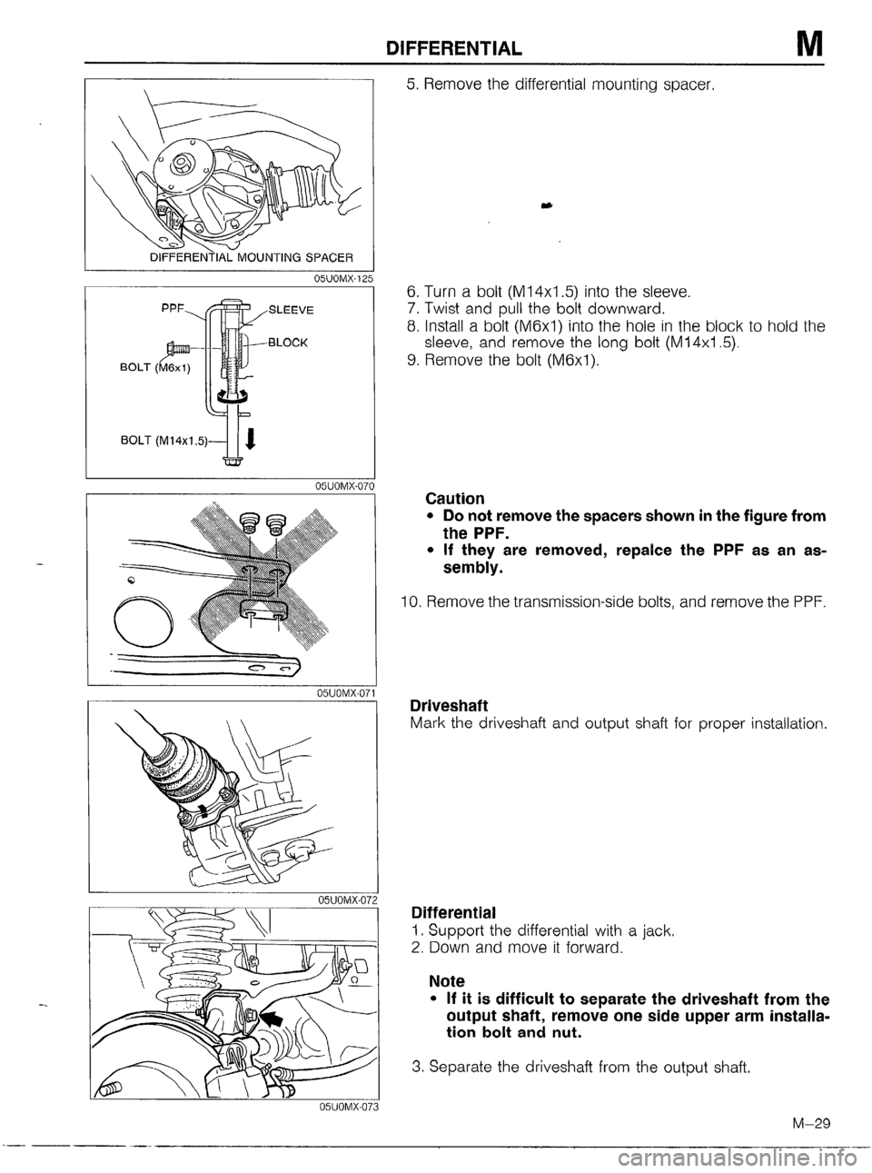 MAZDA MX-5 1990  Workshop Manual 