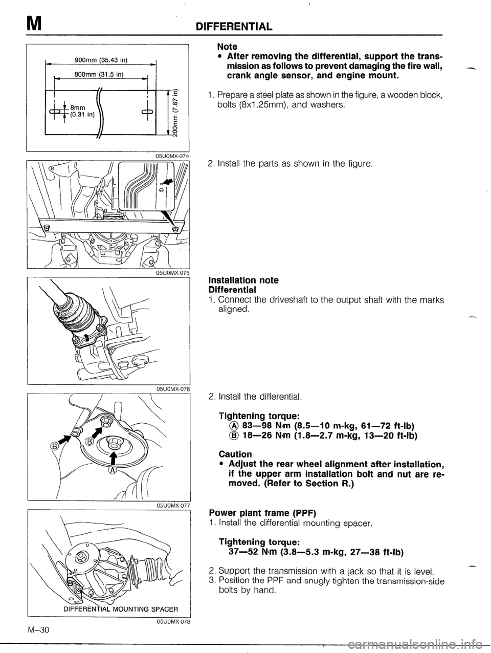 MAZDA MX-5 1990  Workshop Manual 