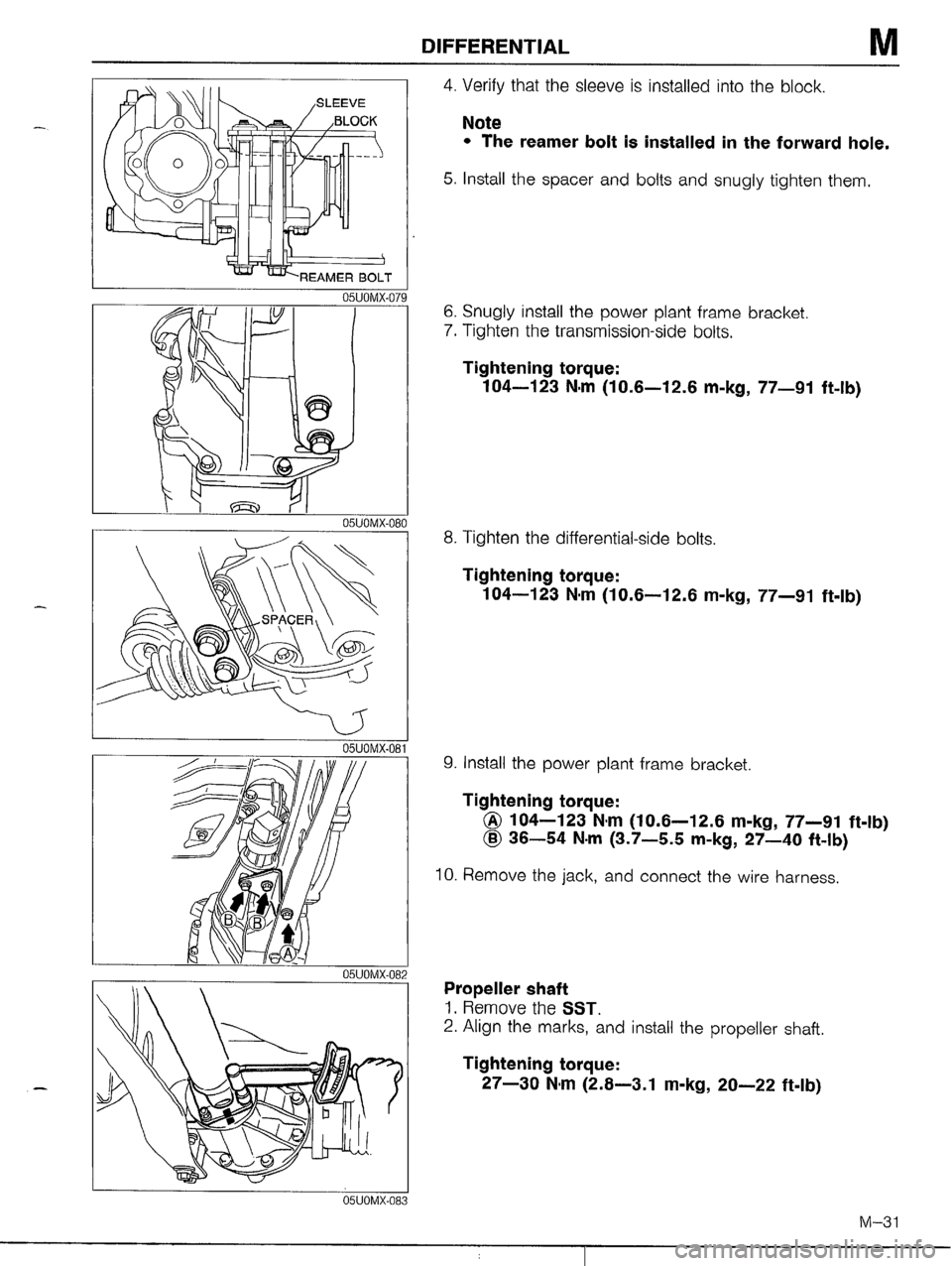 MAZDA MX-5 1990  Workshop Manual 