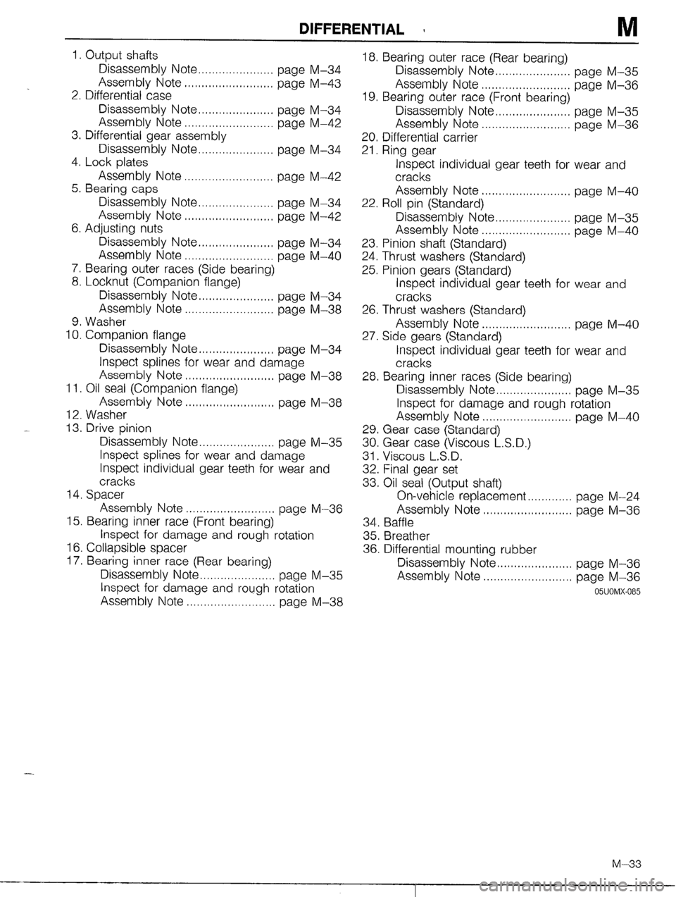MAZDA MX-5 1990  Workshop Manual 