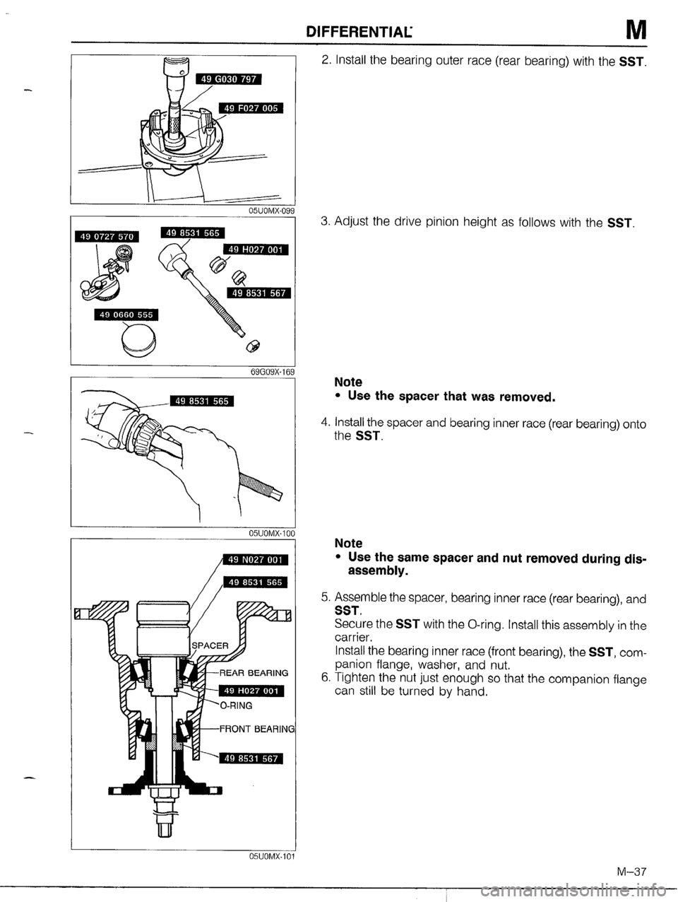 MAZDA MX-5 1990  Workshop Manual 