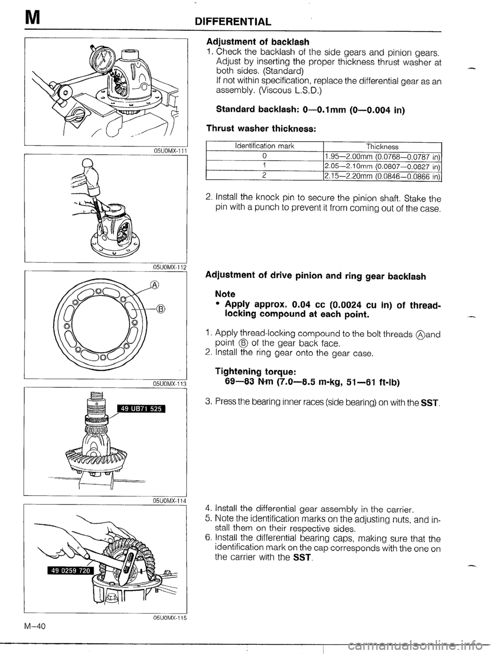 MAZDA MX-5 1990  Workshop Manual 